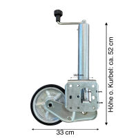 Automatik Stützrad  200x60