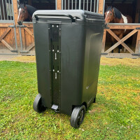 Große, mobile Sattelbox, schwarz