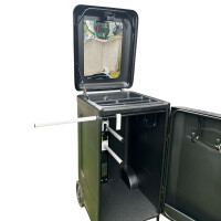 Große, mobile Sattelbox, schwarz